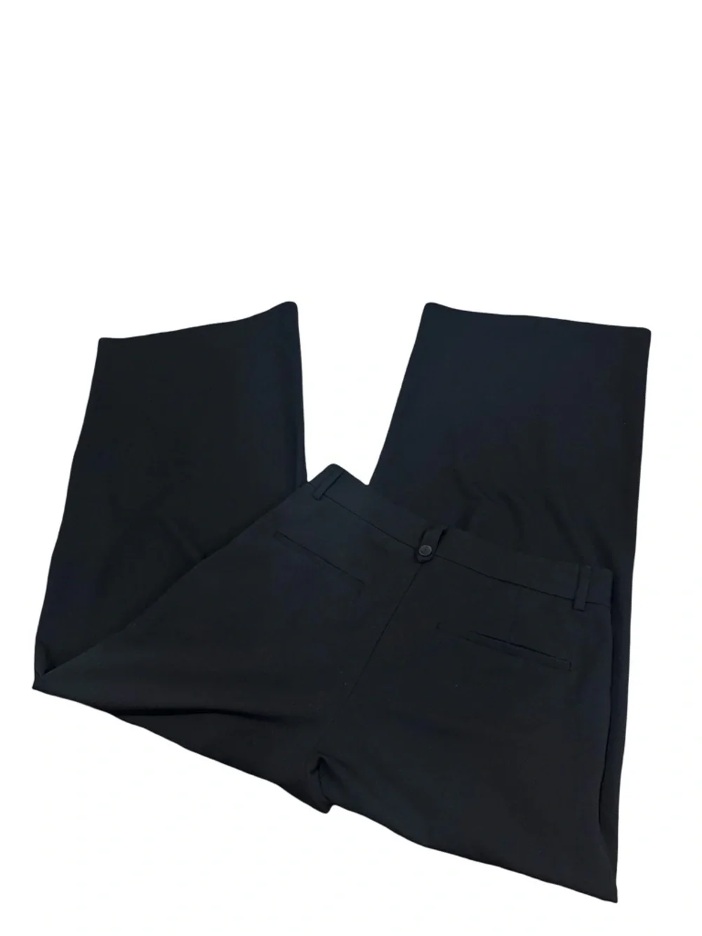 Zara Wide-Leg Black Dress Pants Double Pleated Sz M - Picture 6 of 7